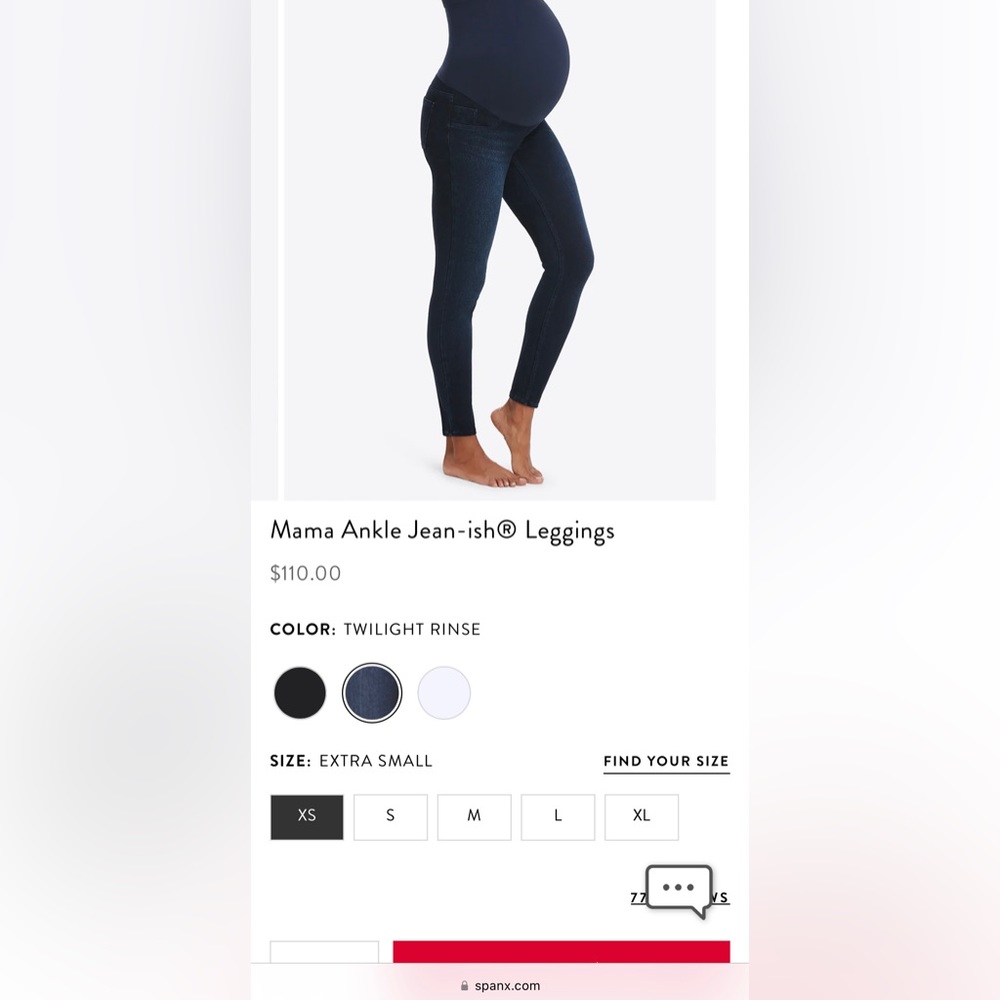 Spanx maternity jegging pant